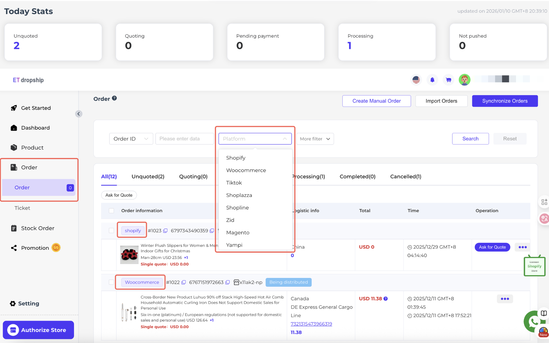 Unified Order Management - Centralized Multi-Platform Order Management